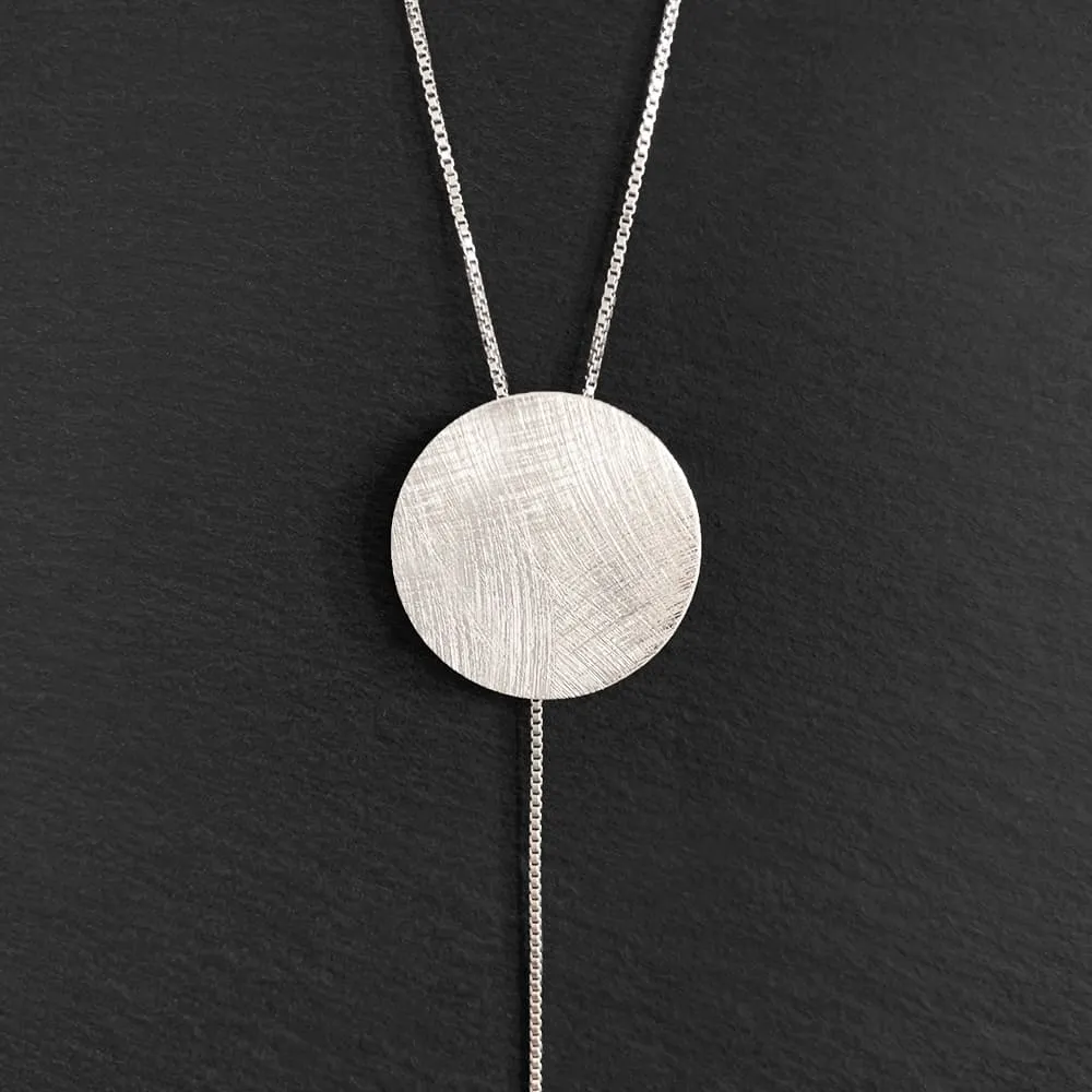 [CF001G] Tie Necklace (Gold Plated, Round)