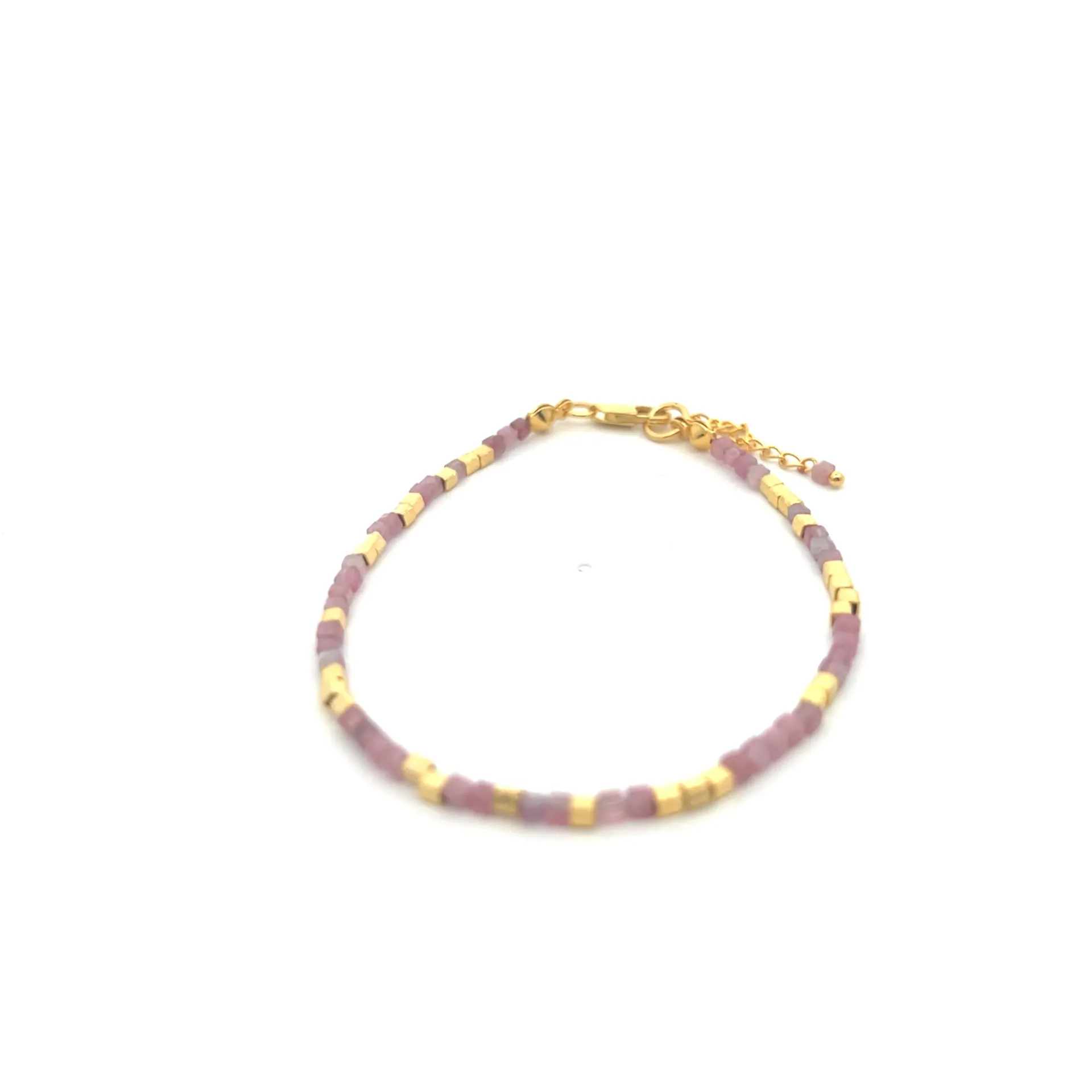 [BR015GB] Jime Q Bracelets (Black Tourmaline, Gold Plated)