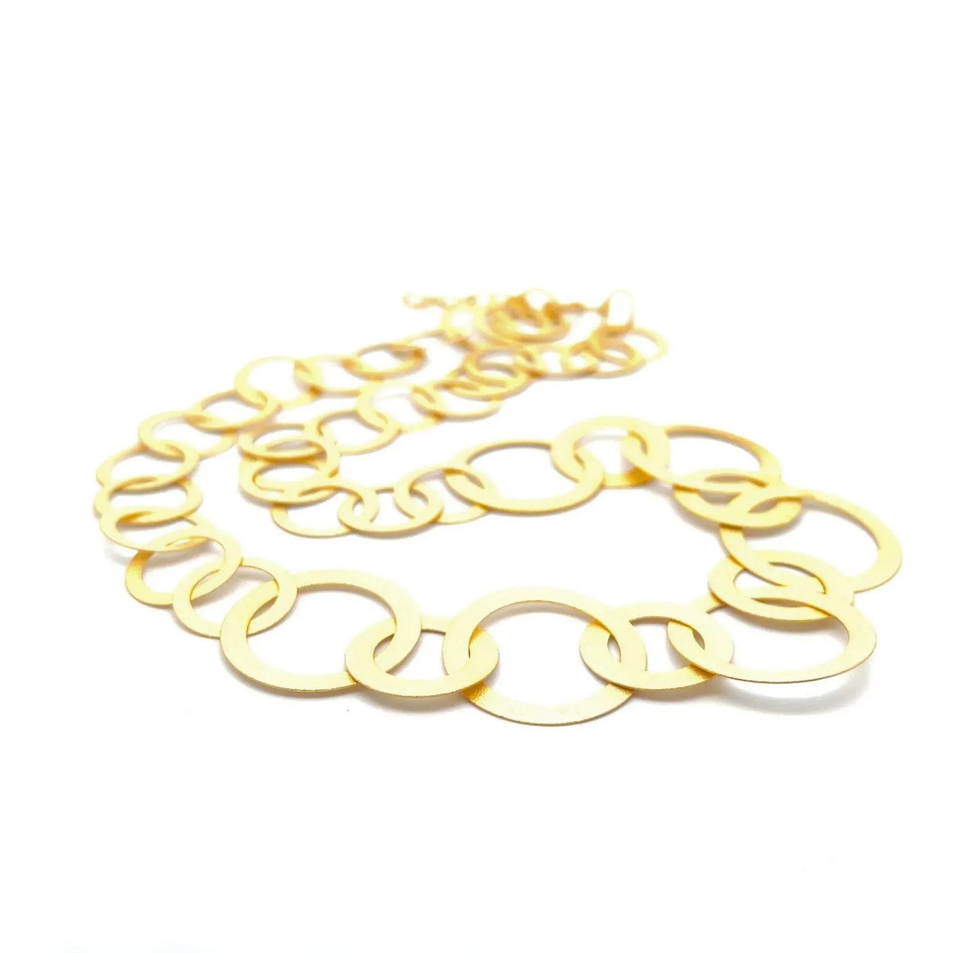 [CF020G] Lila long Necklace (Placcato Oro)