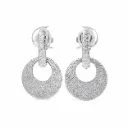 Leila Earrings Small Rodium