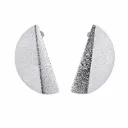 Lucia Big Earrings Rodium Plated