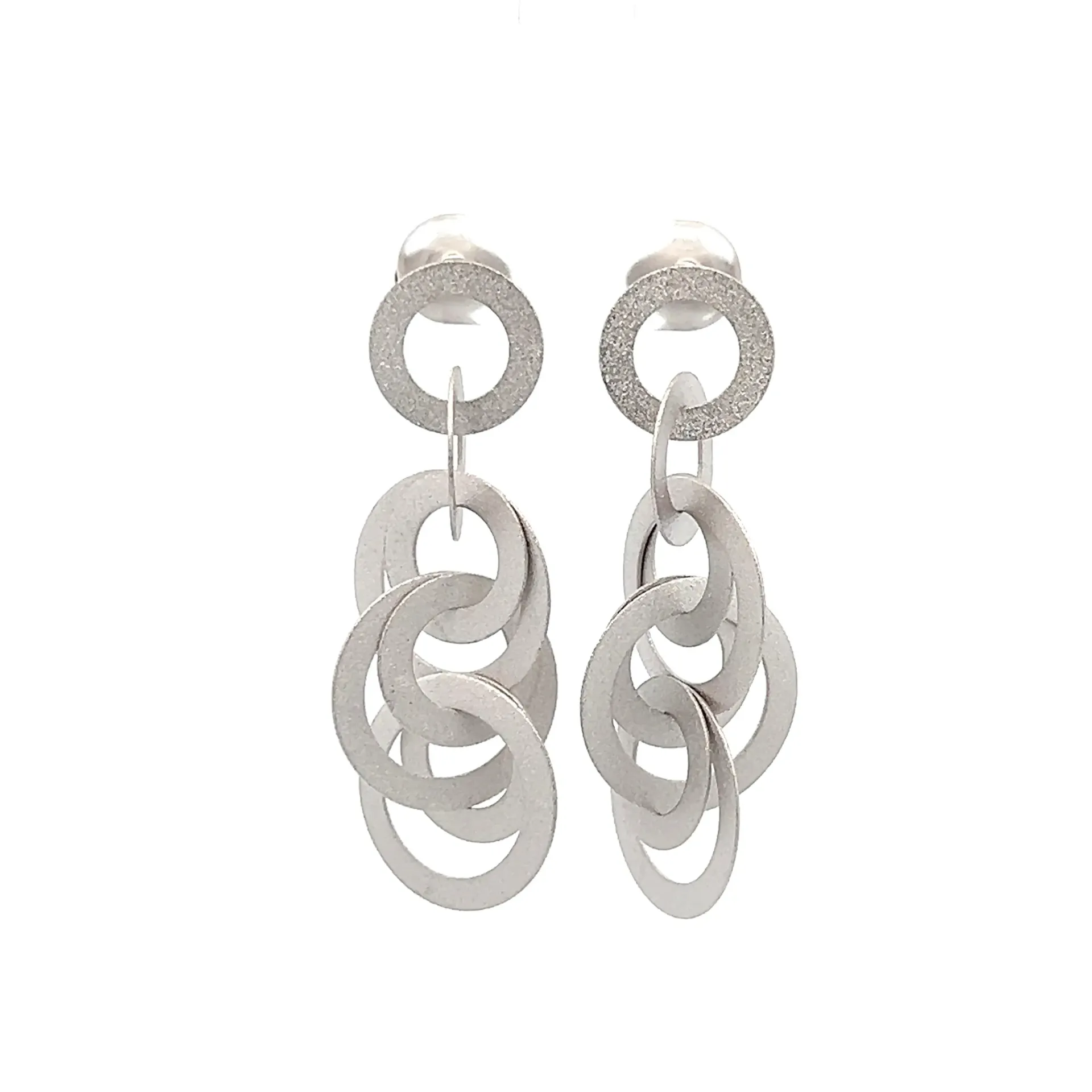 [OF017R] Alba Earrings Rhodium Plated