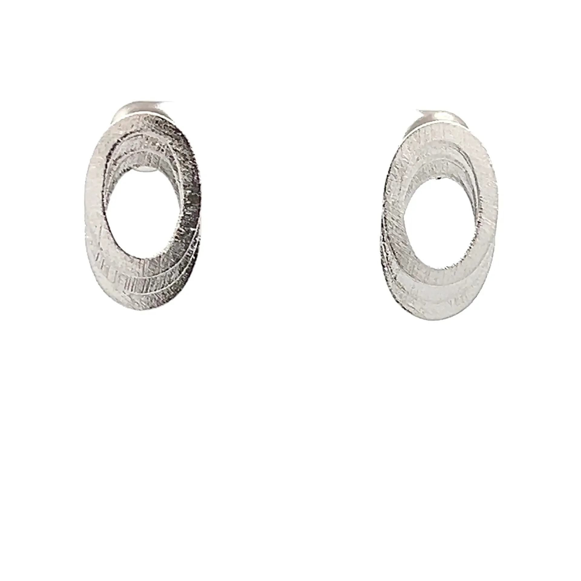 Bea Earrings Rhodium Plated