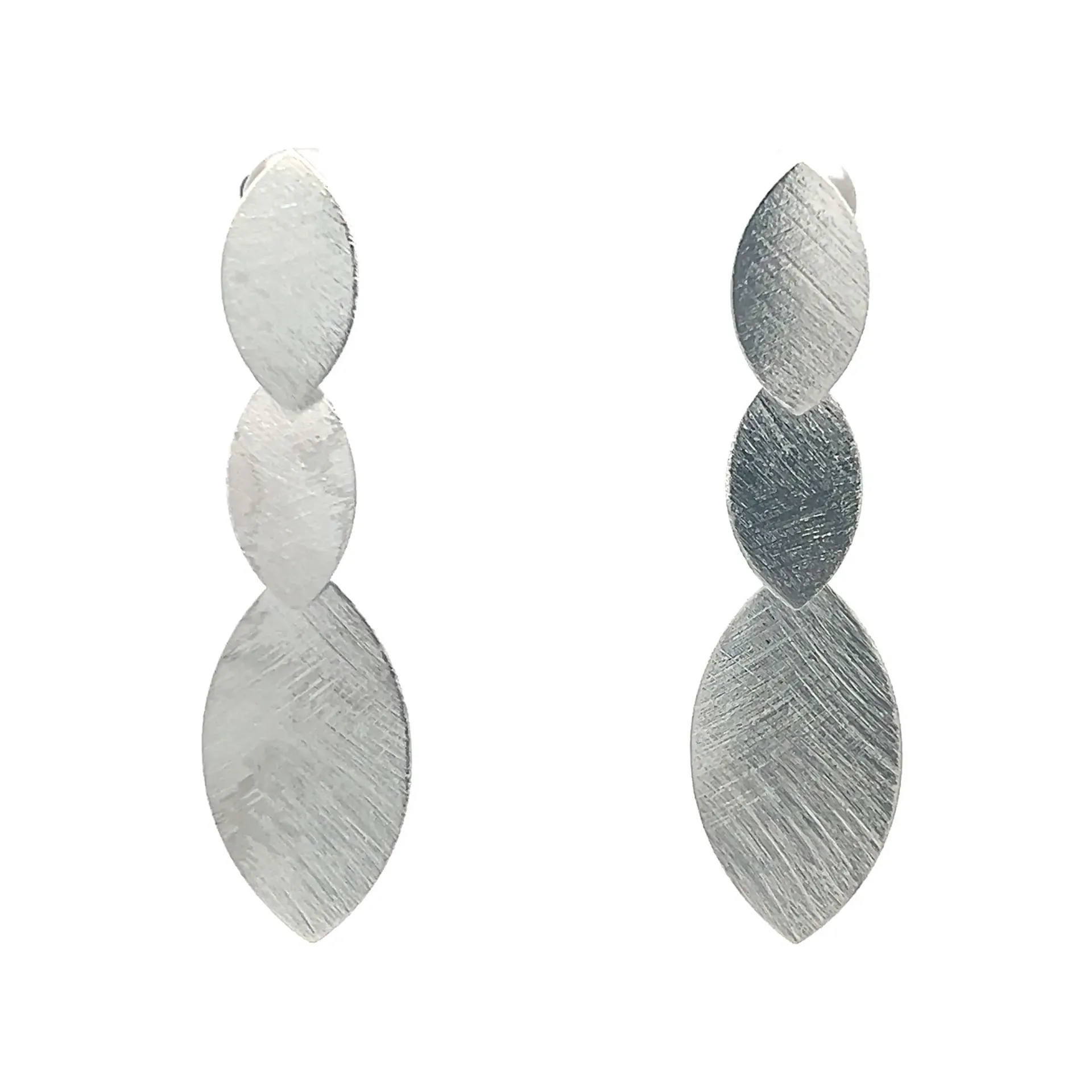 Eva Earrings Rhodium Plated