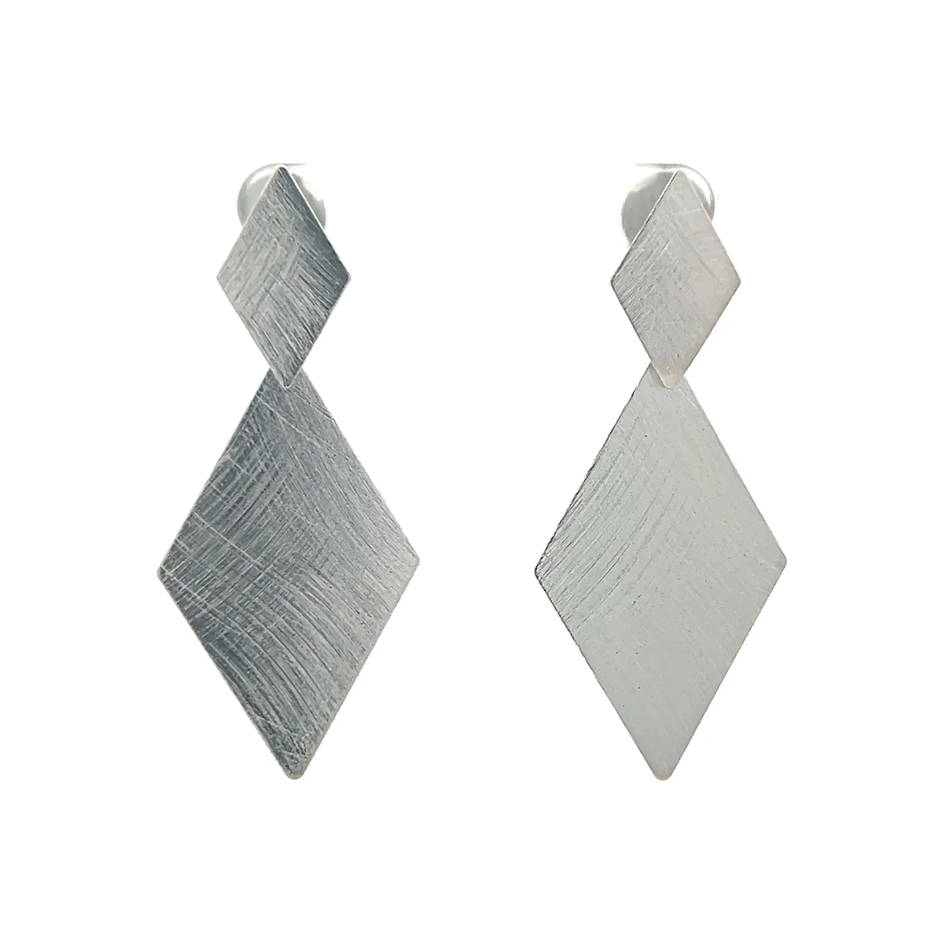 [OF022R] Frida Earrings Rhodium Plated