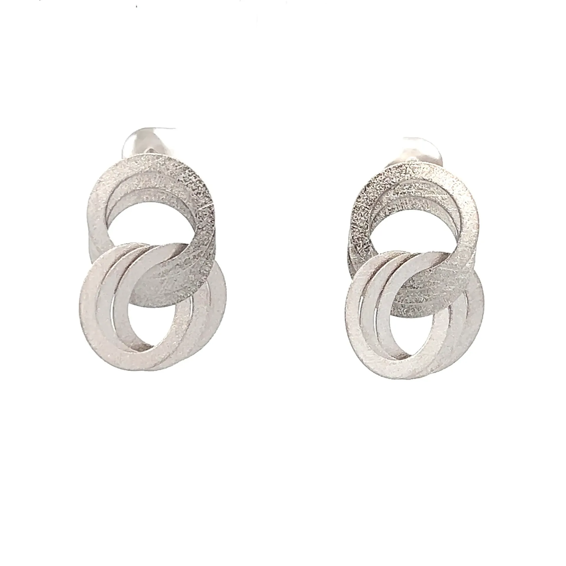 Greta Earrings Rhodium Plated