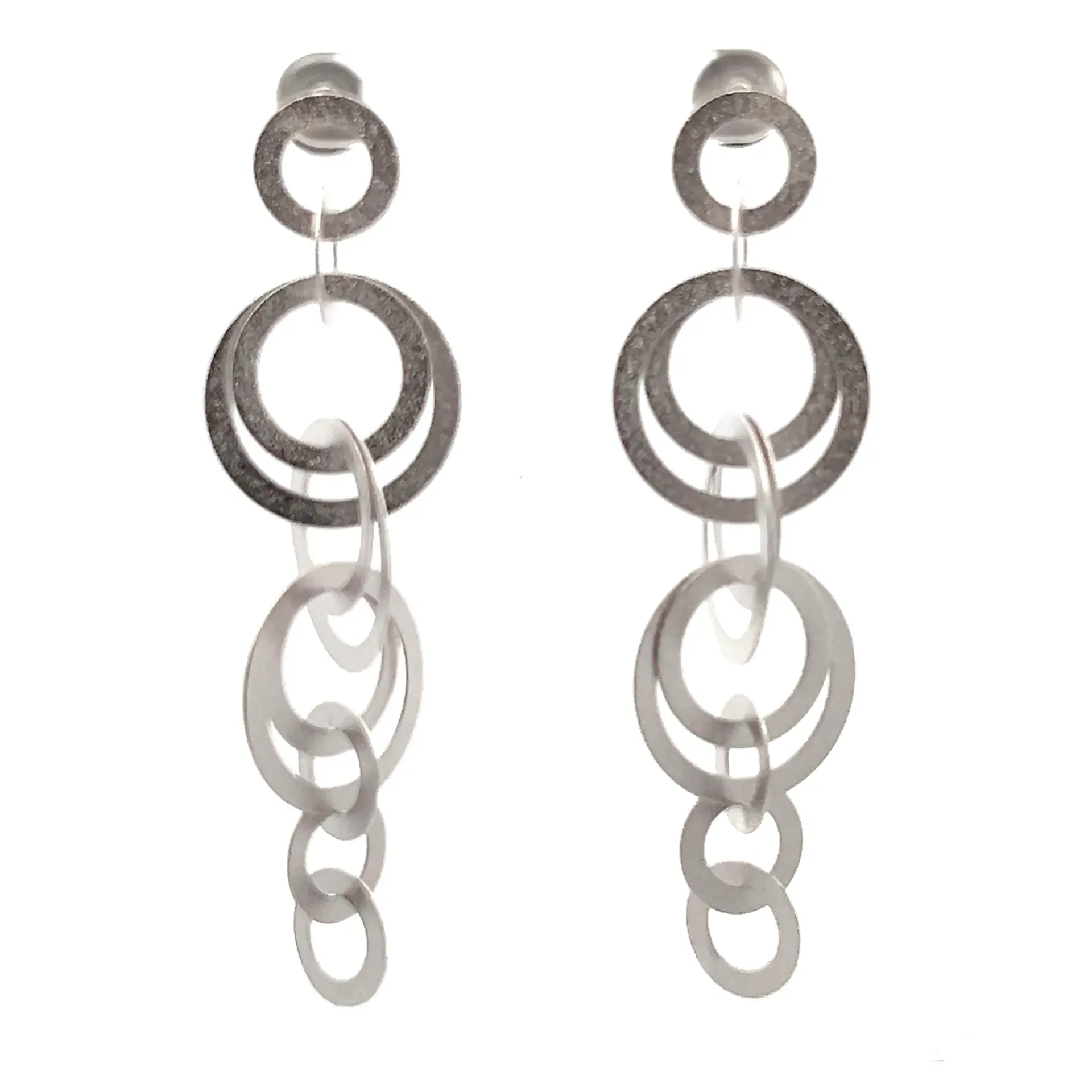 [OF002R] Lola Earrings Rhodium Plated
