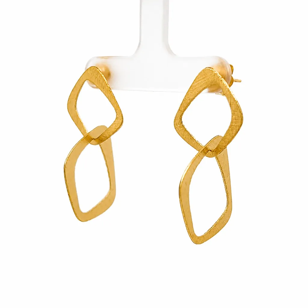 [OF033G] Ima Earrings Gold Plated