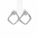 Ima Mini Earrings Rhodium Plated