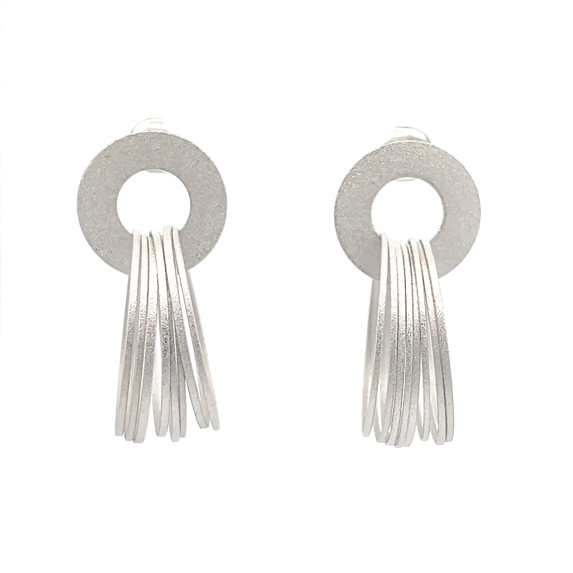 Sara Earrings Rhodium Plated