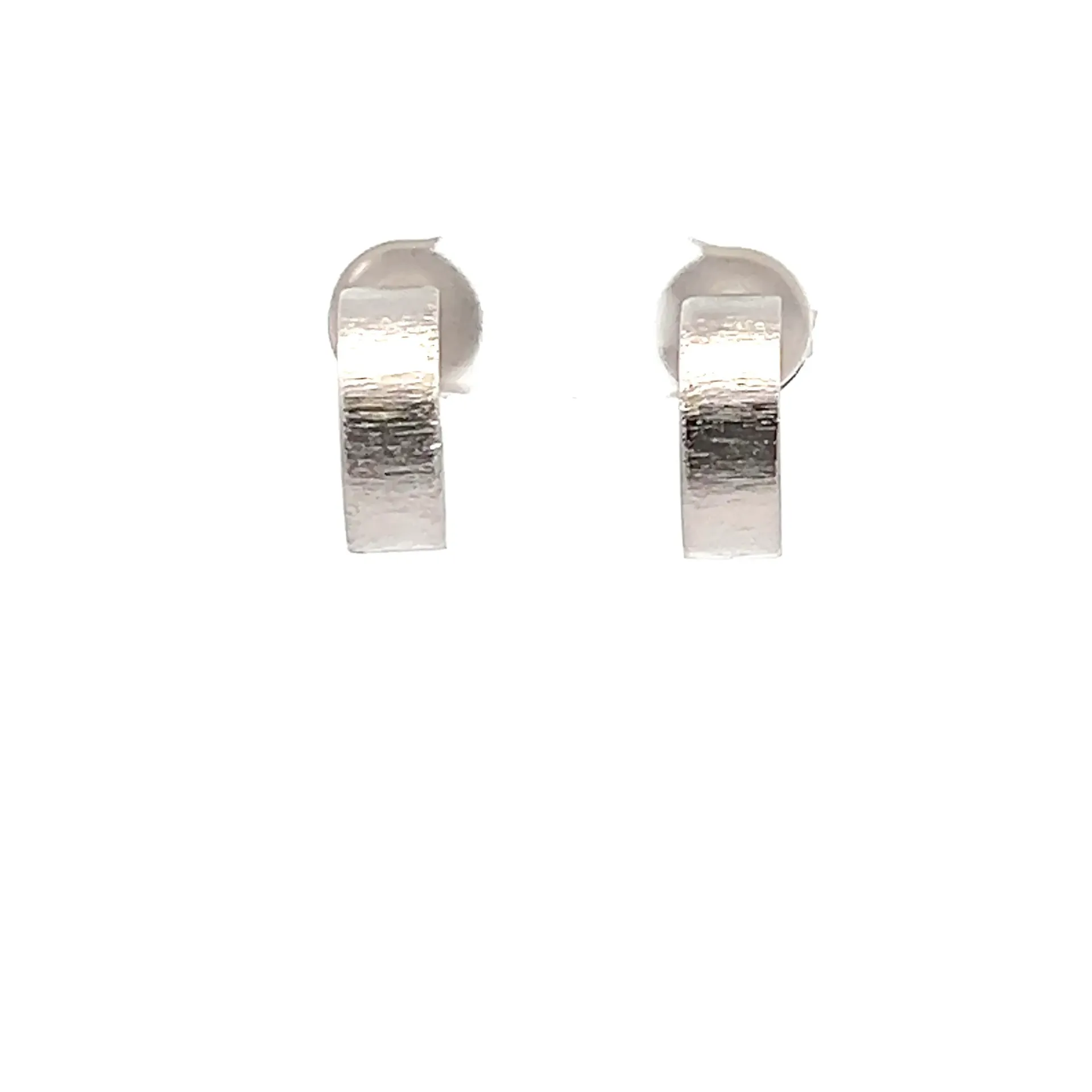Hoops Mini Rhodium Plated