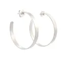 Hoops Maxi Rhodium Plated